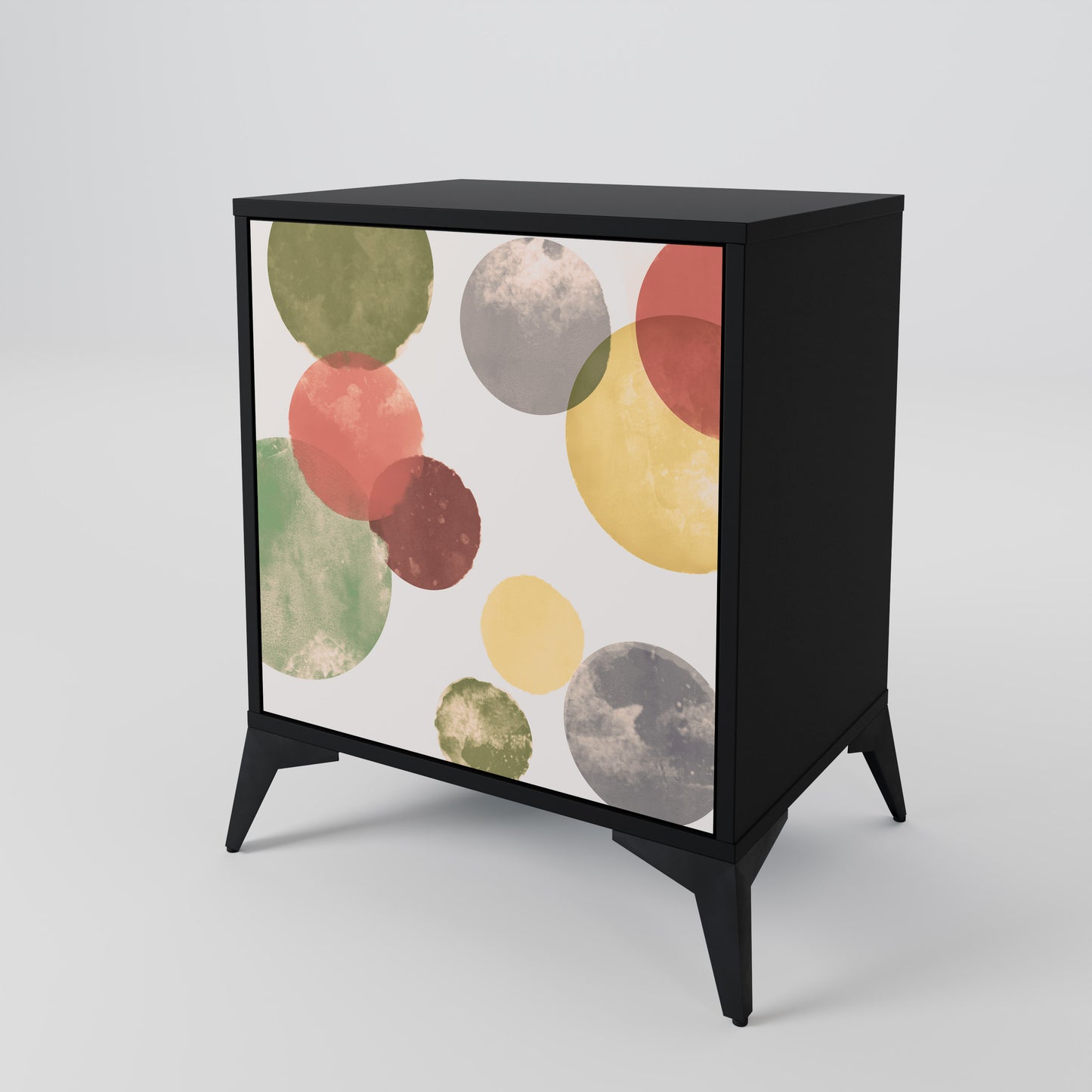 Credenza FLEETING HAPPINESS a 1 anta con finitura nera