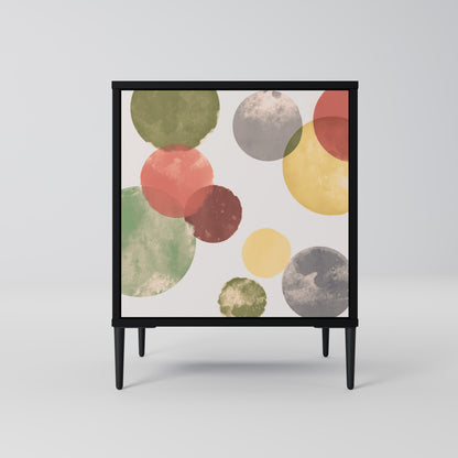 Credenza FLEETING HAPPINESS a 1 anta con finitura nera