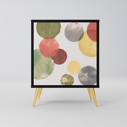 Credenza FLEETING HAPPINESS a 1 anta con finitura nera