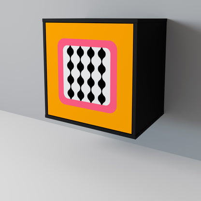 Credenza TEARS IN HEAVEN a 1 anta con finitura nera