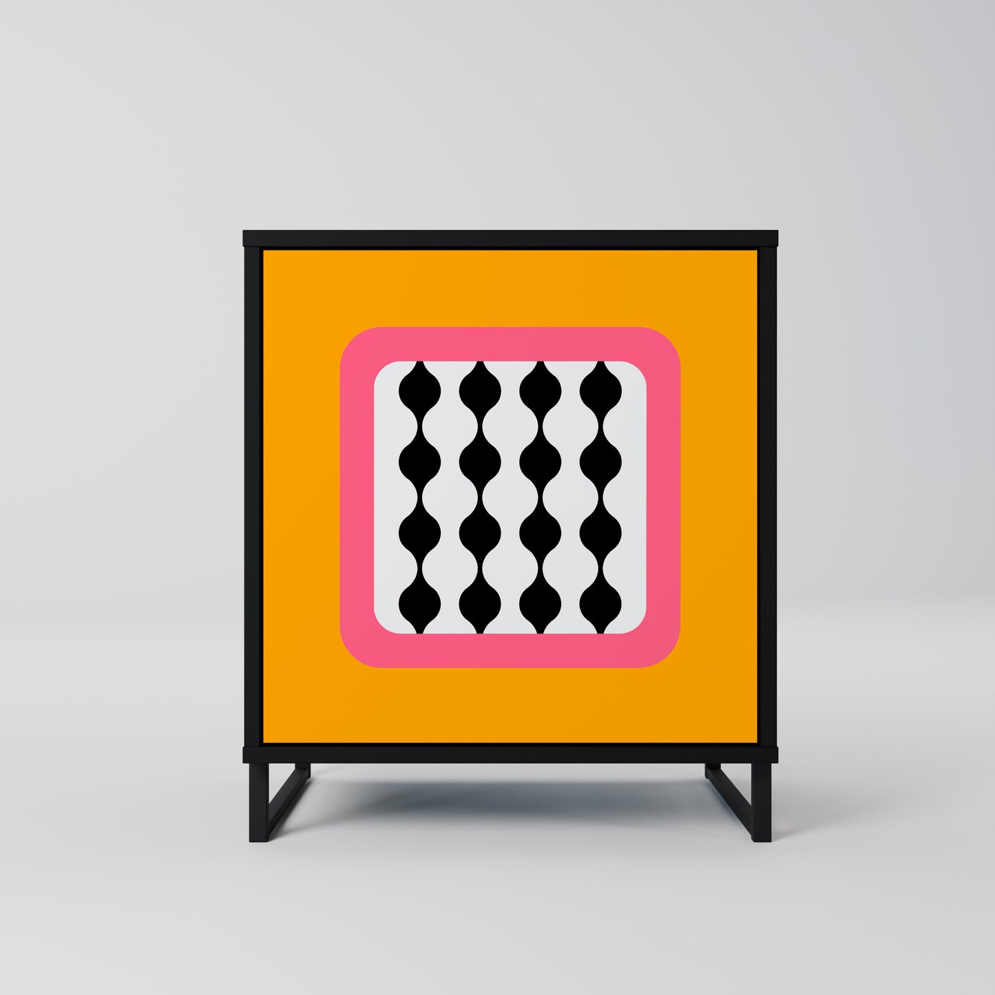 Credenza TEARS IN HEAVEN a 1 anta con finitura nera