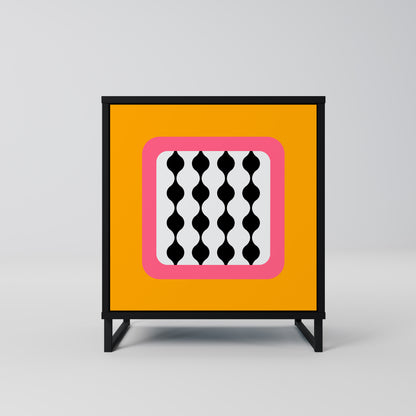 Credenza TEARS IN HEAVEN a 1 anta con finitura nera