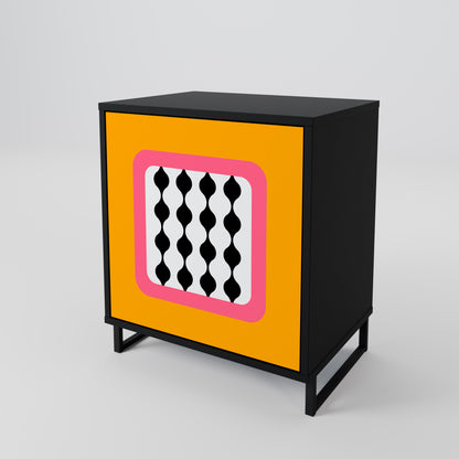 Credenza TEARS IN HEAVEN a 1 anta con finitura nera