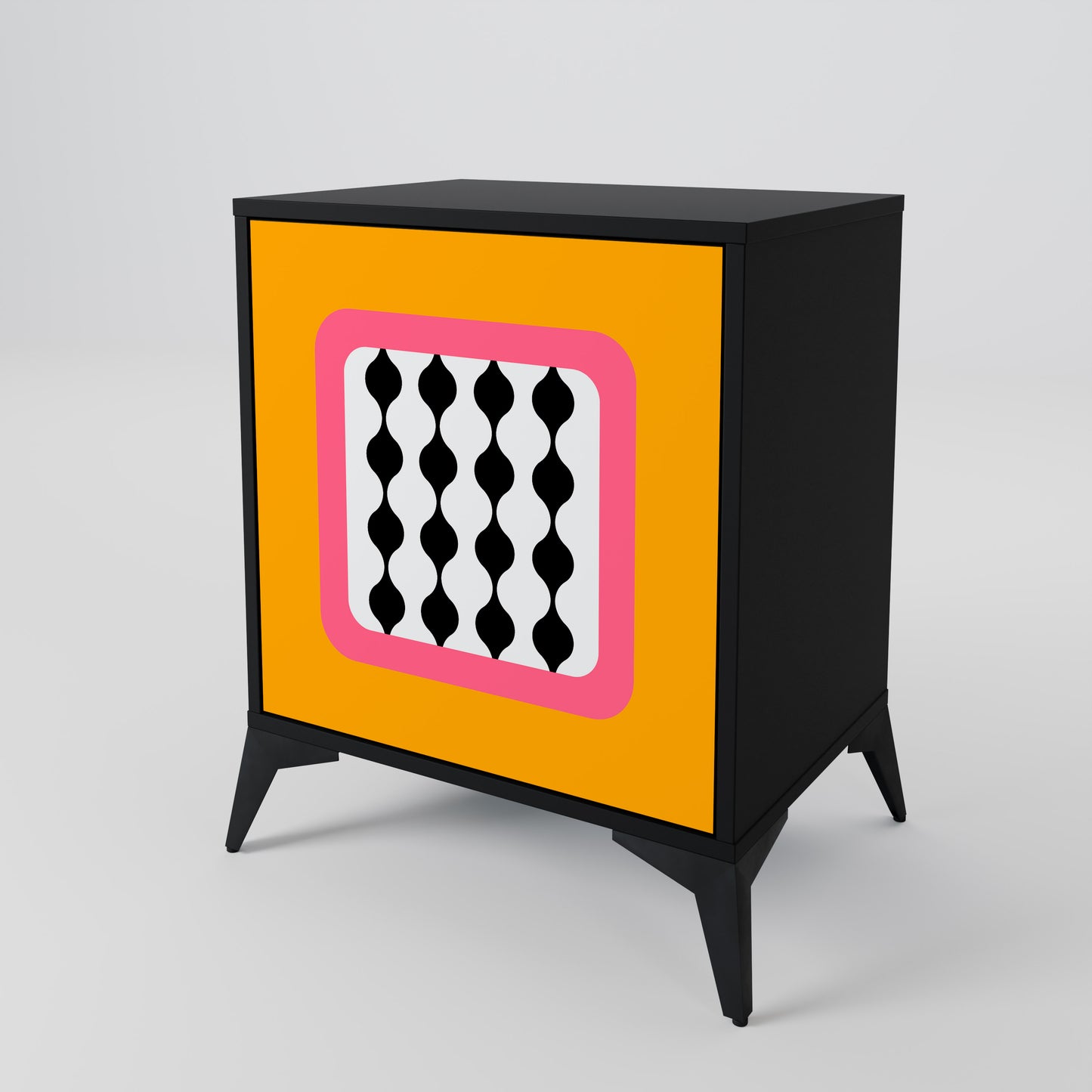 Credenza TEARS IN HEAVEN a 1 anta con finitura nera