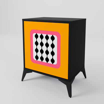 Credenza TEARS IN HEAVEN a 1 anta con finitura nera