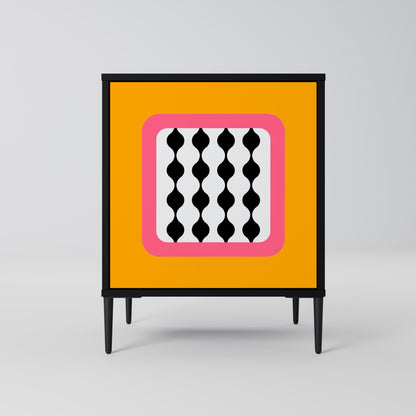 Credenza TEARS IN HEAVEN a 1 anta con finitura nera