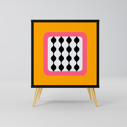 Credenza TEARS IN HEAVEN a 1 anta con finitura nera