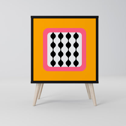 Credenza TEARS IN HEAVEN a 1 anta con finitura nera