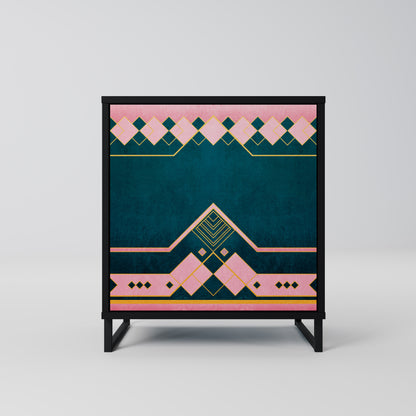 Credenza ROYAL COMPOSITION a 1 anta in finitura nera