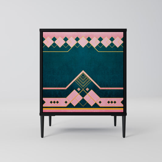 Credenza ROYAL COMPOSITION a 1 anta in finitura nera