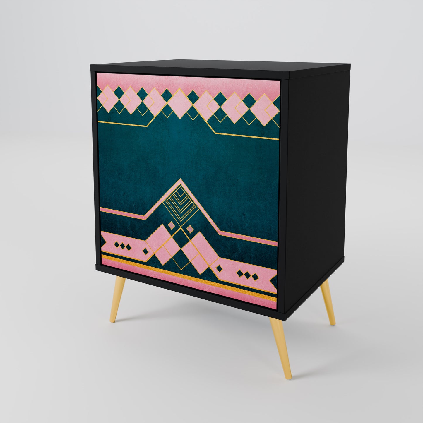 Credenza ROYAL COMPOSITION a 1 anta in finitura nera