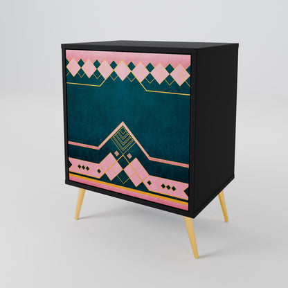 Credenza ROYAL COMPOSITION a 1 anta in finitura nera