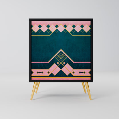 Credenza ROYAL COMPOSITION a 1 anta in finitura nera