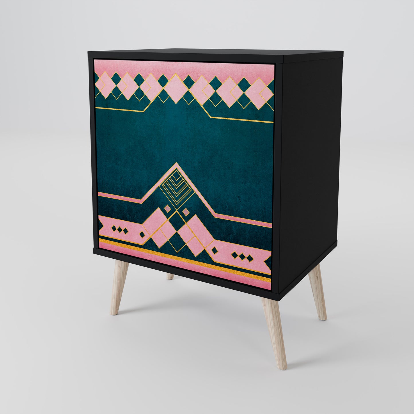 Credenza ROYAL COMPOSITION a 1 anta in finitura nera