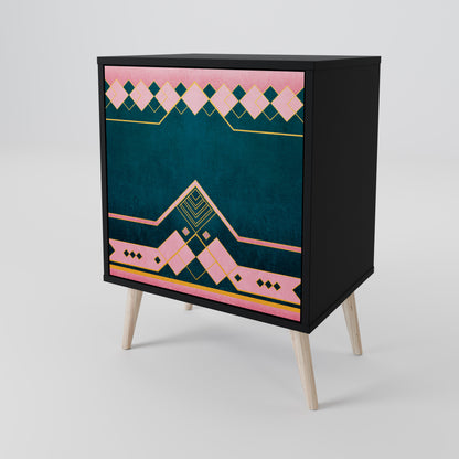 Credenza ROYAL COMPOSITION a 1 anta in finitura nera