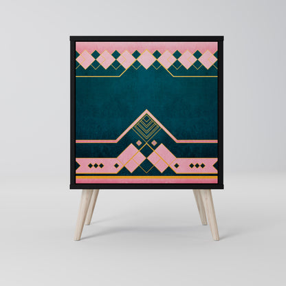 Credenza ROYAL COMPOSITION a 1 anta in finitura nera