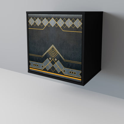 Credenza a 1 anta ROYAL ORDINARINESS con finitura nera