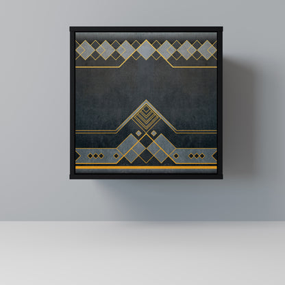 Credenza a 1 anta ROYAL ORDINARINESS con finitura nera