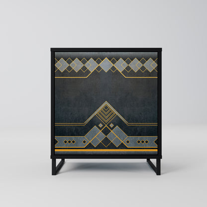 Credenza a 1 anta ROYAL ORDINARINESS con finitura nera