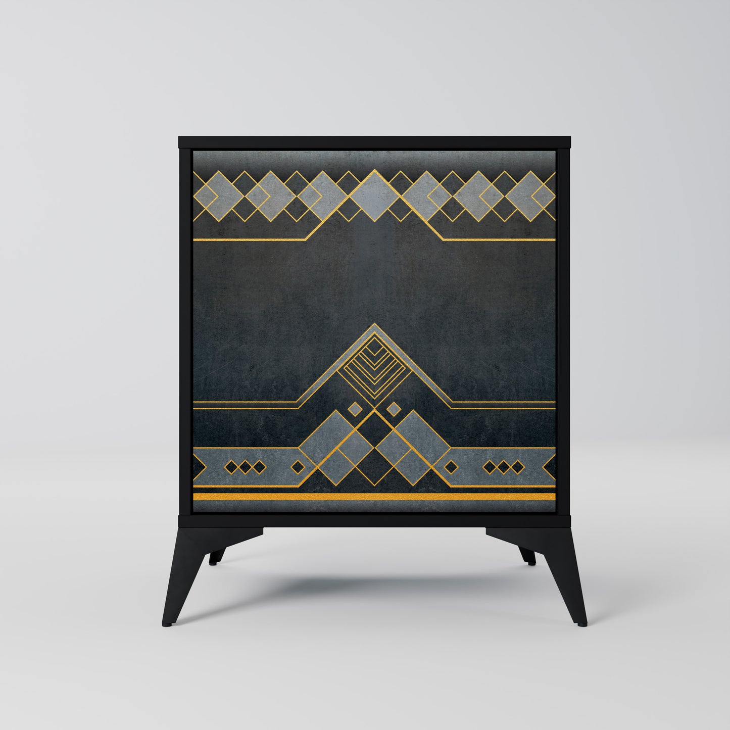 Credenza a 1 anta ROYAL ORDINARINESS con finitura nera