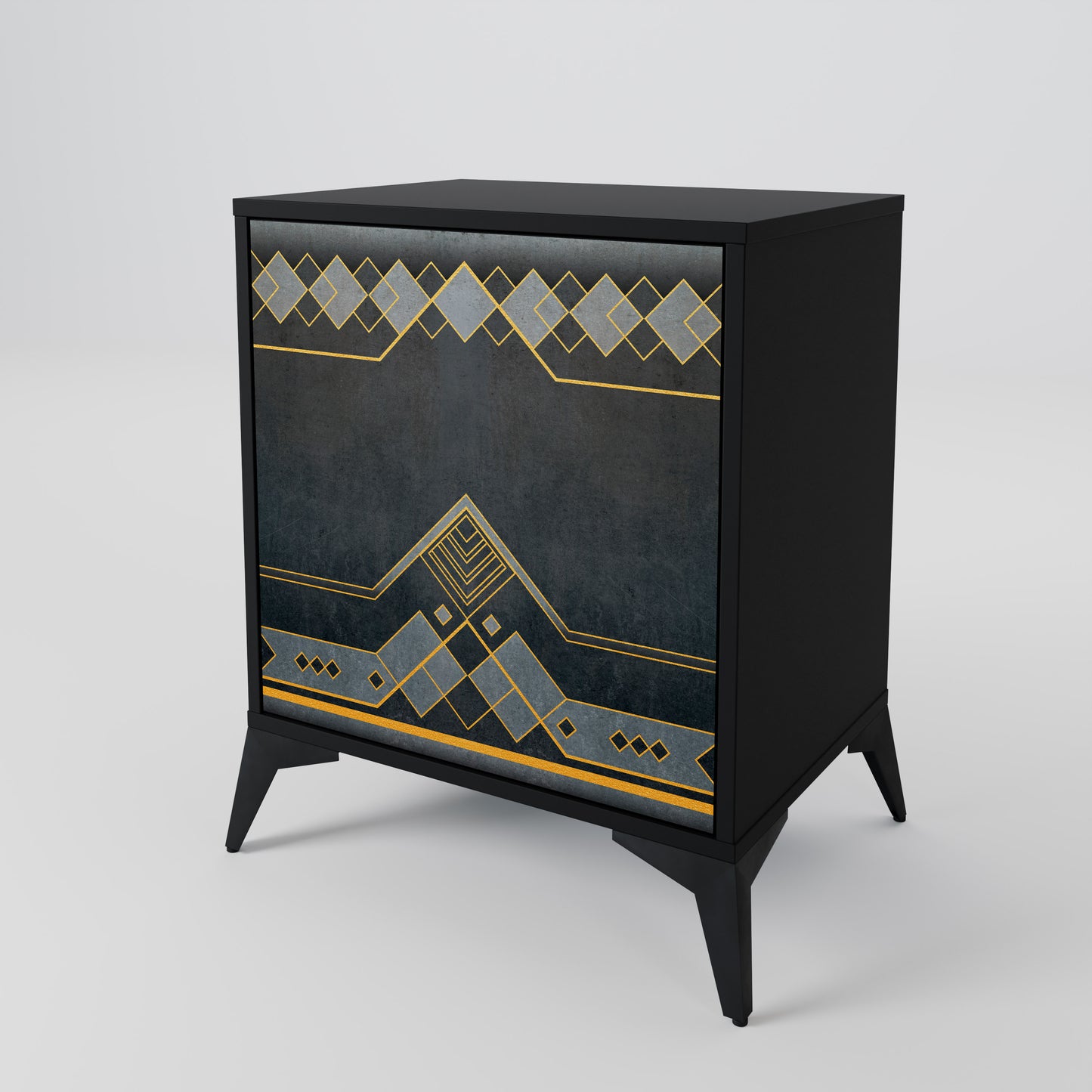 Credenza a 1 anta ROYAL ORDINARINESS con finitura nera