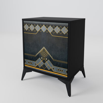 Credenza a 1 anta ROYAL ORDINARINESS con finitura nera