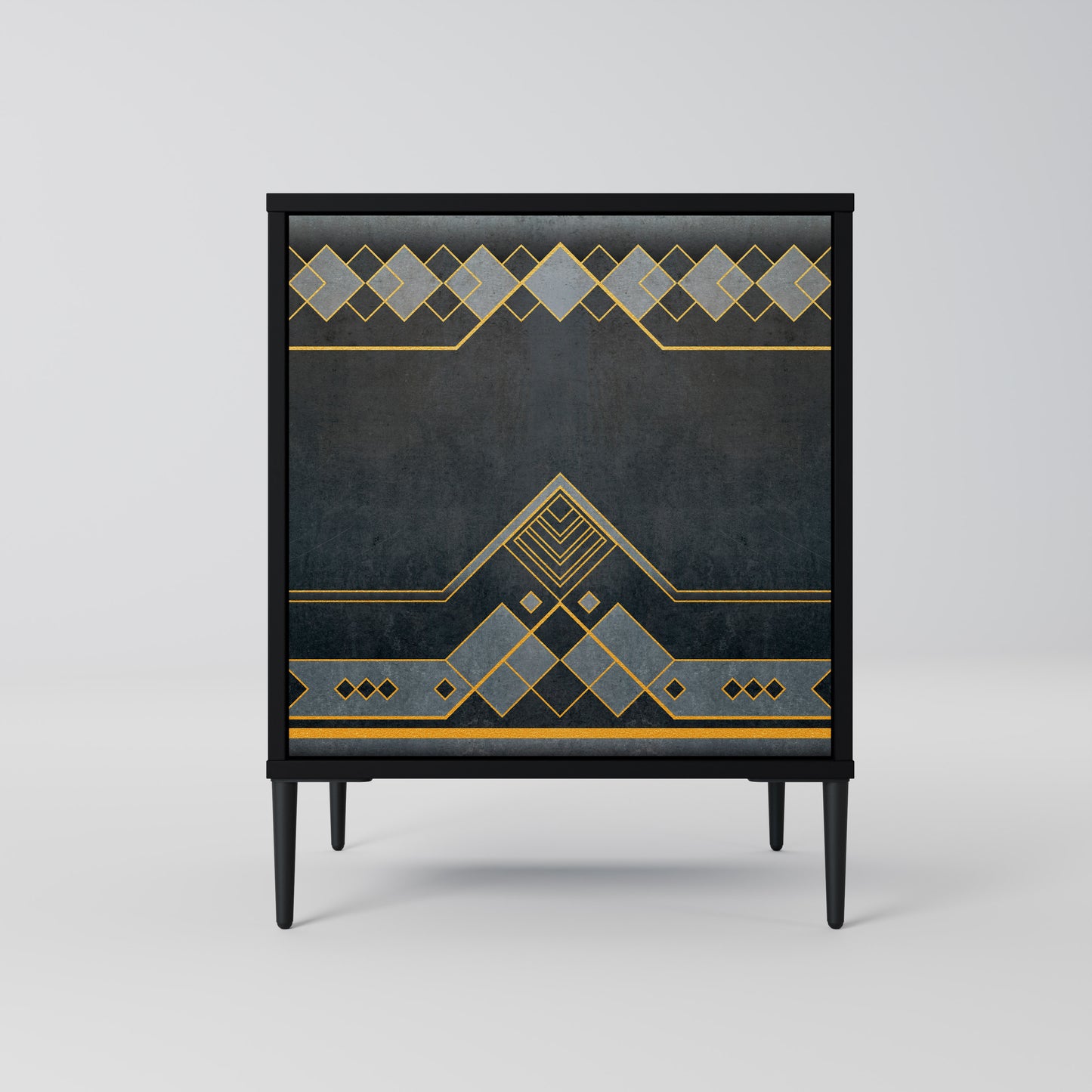 Credenza a 1 anta ROYAL ORDINARINESS con finitura nera
