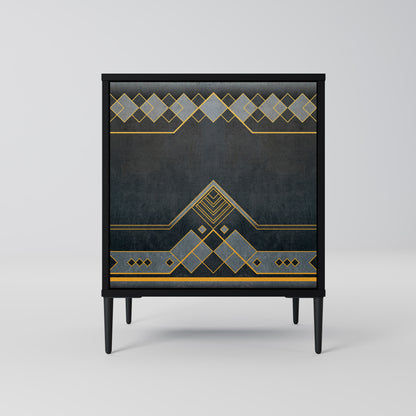 Credenza a 1 anta ROYAL ORDINARINESS con finitura nera