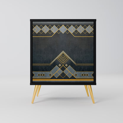 Credenza a 1 anta ROYAL ORDINARINESS con finitura nera