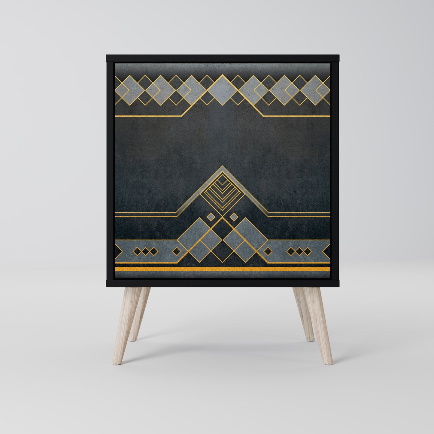 Credenza a 1 anta ROYAL ORDINARINESS con finitura nera