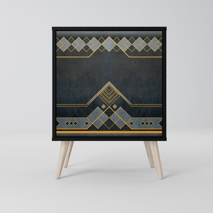 Credenza a 1 anta ROYAL ORDINARINESS con finitura nera