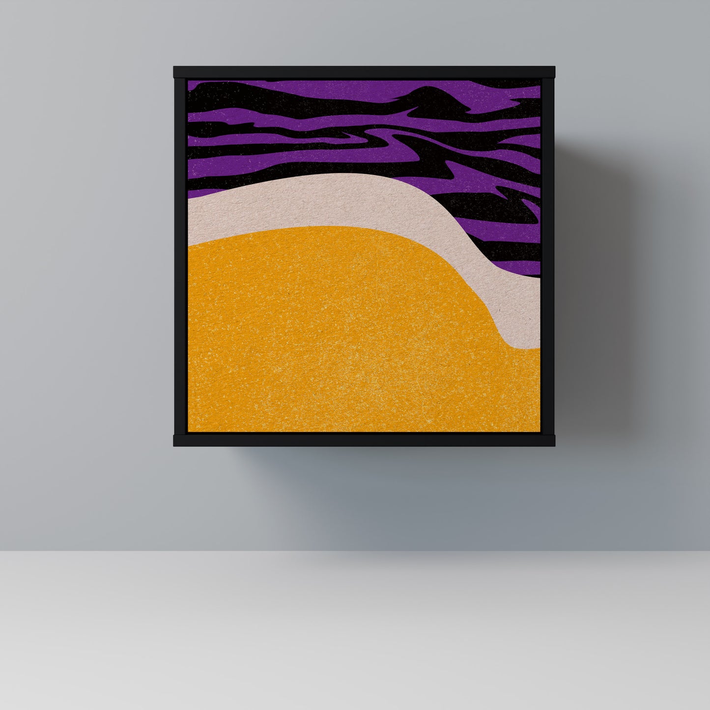 Credenza INDEPENDENT BORDER a 1 anta con finitura nera