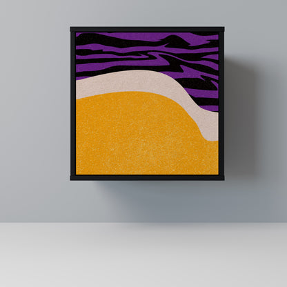 Credenza INDEPENDENT BORDER a 1 anta con finitura nera