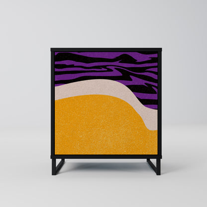 Credenza INDEPENDENT BORDER a 1 anta con finitura nera