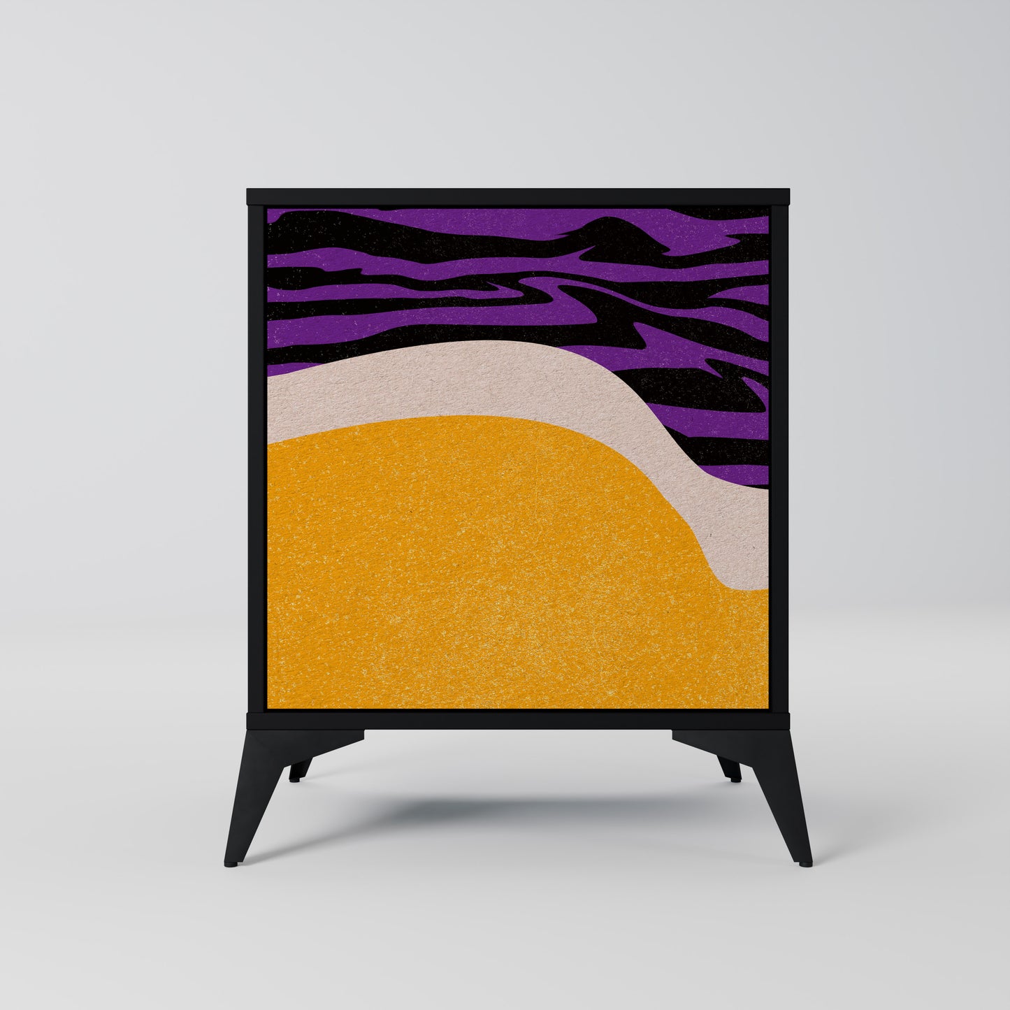 Credenza INDEPENDENT BORDER a 1 anta con finitura nera