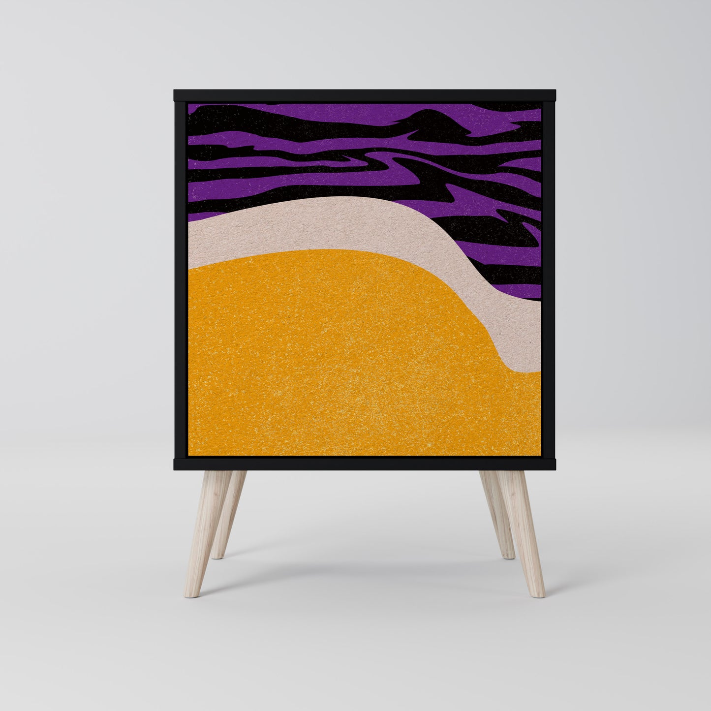 Credenza INDEPENDENT BORDER a 1 anta con finitura nera