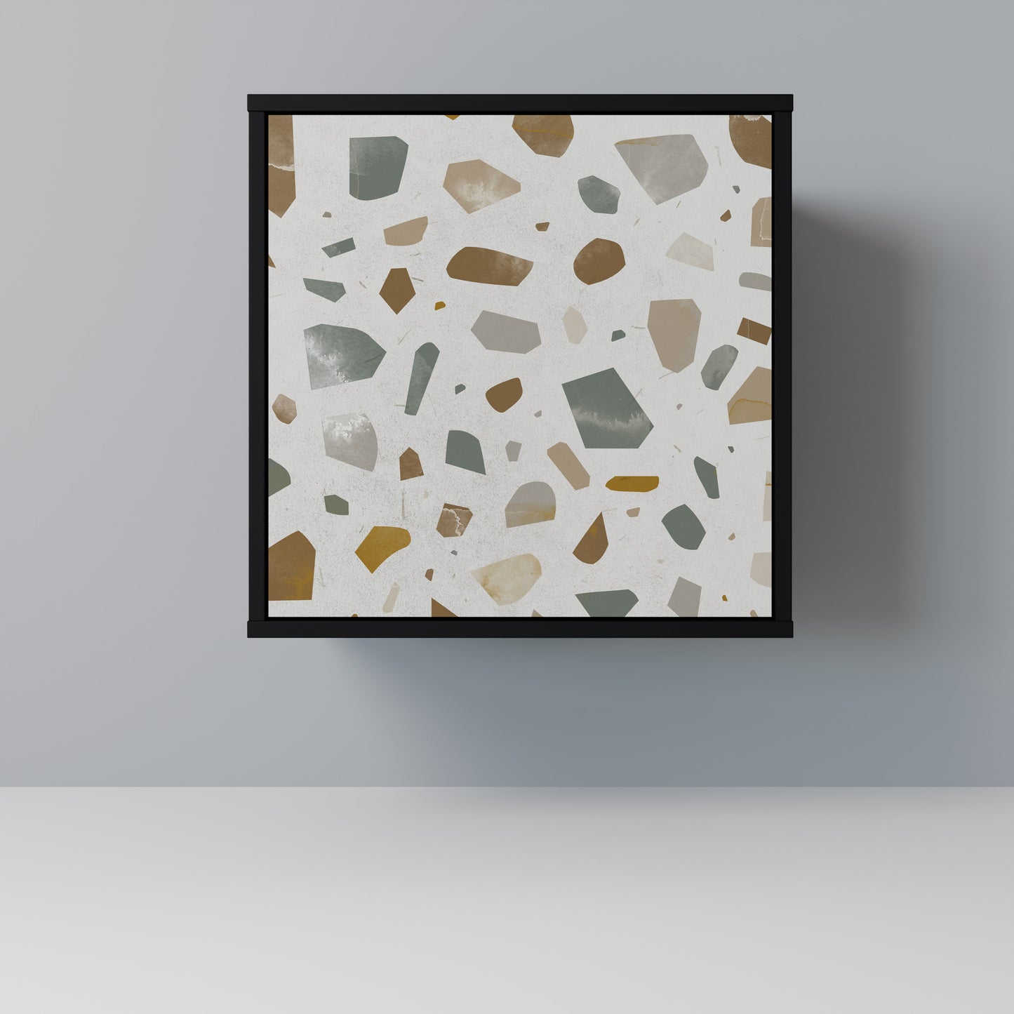 Credenza a 1 anta PIECES OF TOMORROW con finitura nera