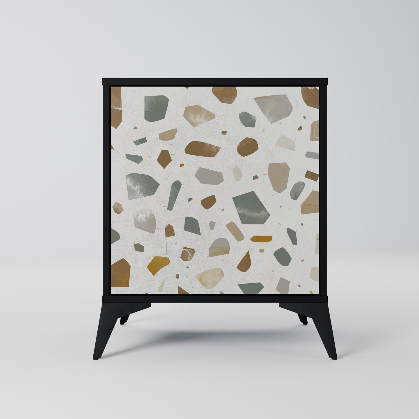 Credenza a 1 anta PIECES OF TOMORROW con finitura nera