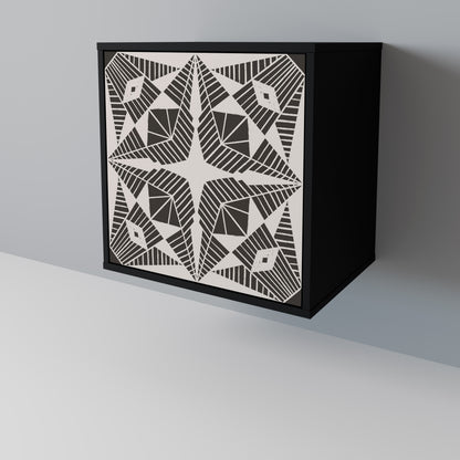 Credenza MONOCHROME NEXUS a 1 anta con finitura nera
