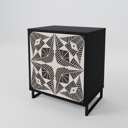 Credenza MONOCHROME NEXUS a 1 anta con finitura nera