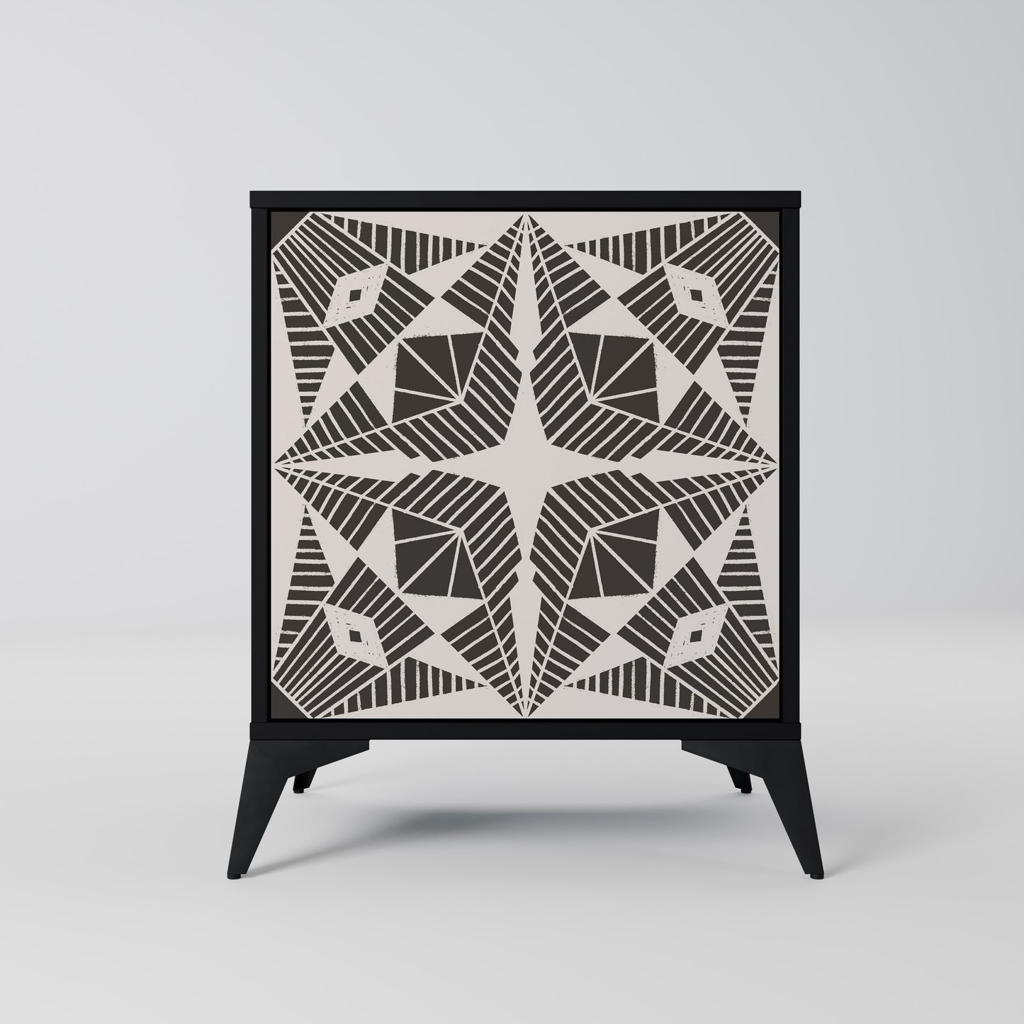 Credenza MONOCHROME NEXUS a 1 anta con finitura nera