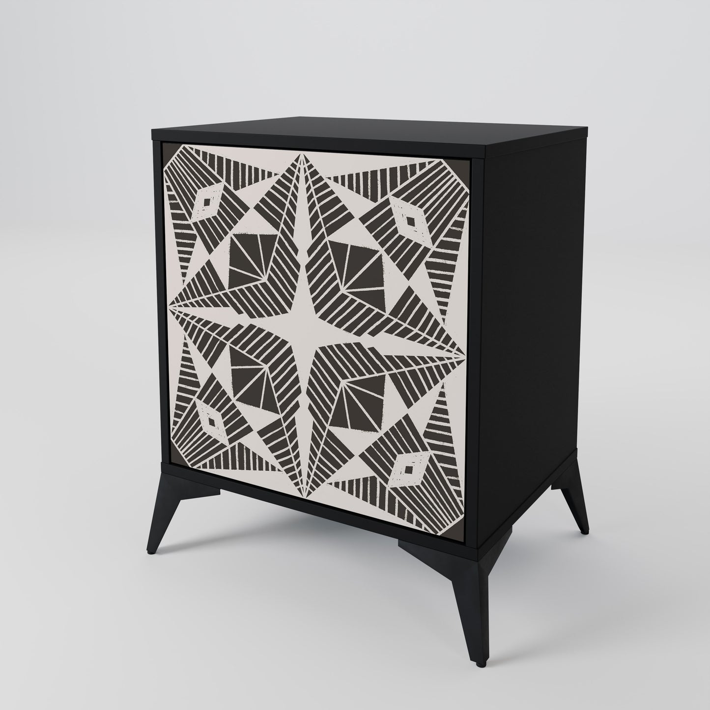 Credenza MONOCHROME NEXUS a 1 anta con finitura nera
