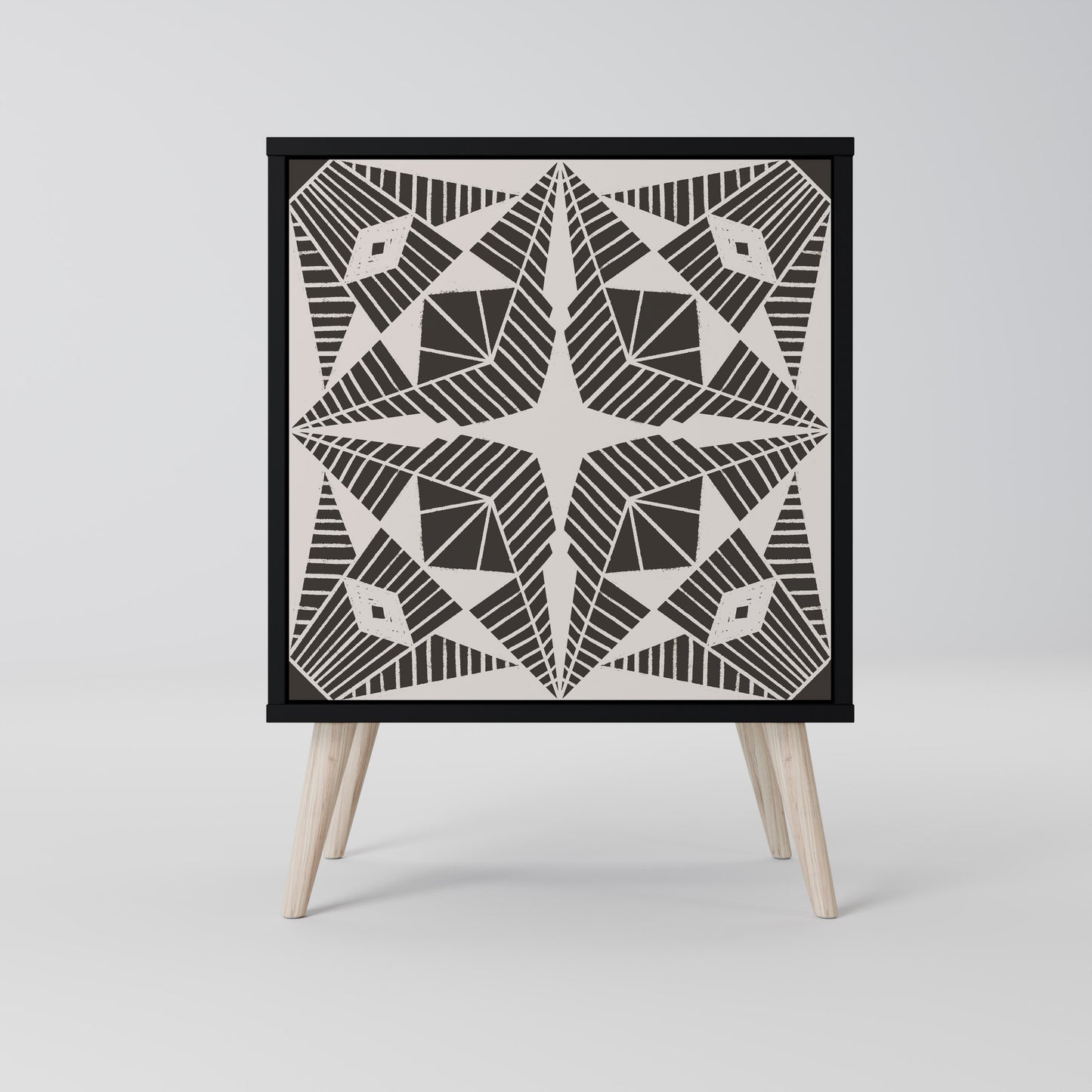 Credenza MONOCHROME NEXUS a 1 anta con finitura nera