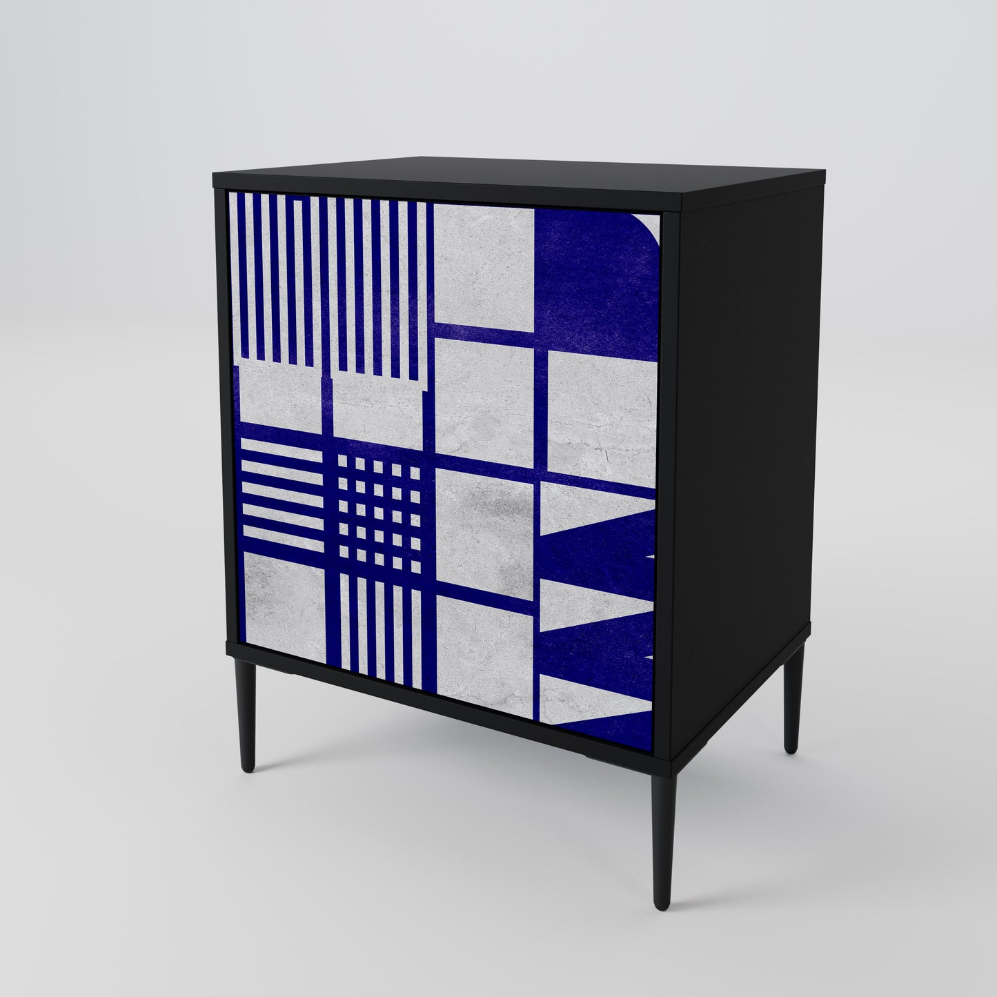 THE RIGHT PLACES 1-Door Sideboard in Black Finish