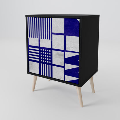 THE RIGHT PLACES 1-Door Sideboard in Black Finish