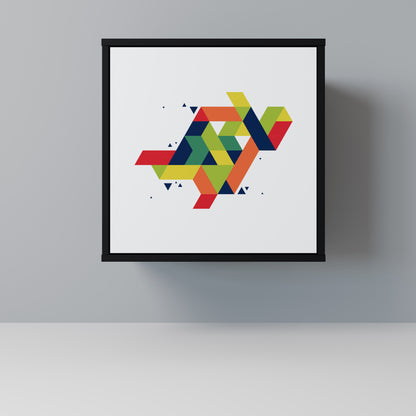 Credenza FUTURE SIGN a 1 anta con finitura nera