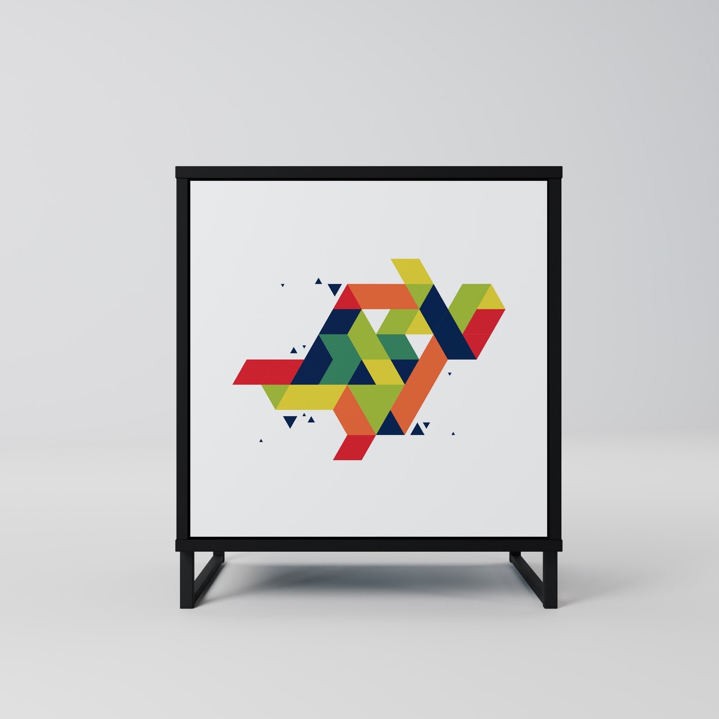 Credenza FUTURE SIGN a 1 anta con finitura nera