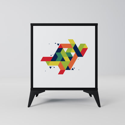 Credenza FUTURE SIGN a 1 anta con finitura nera