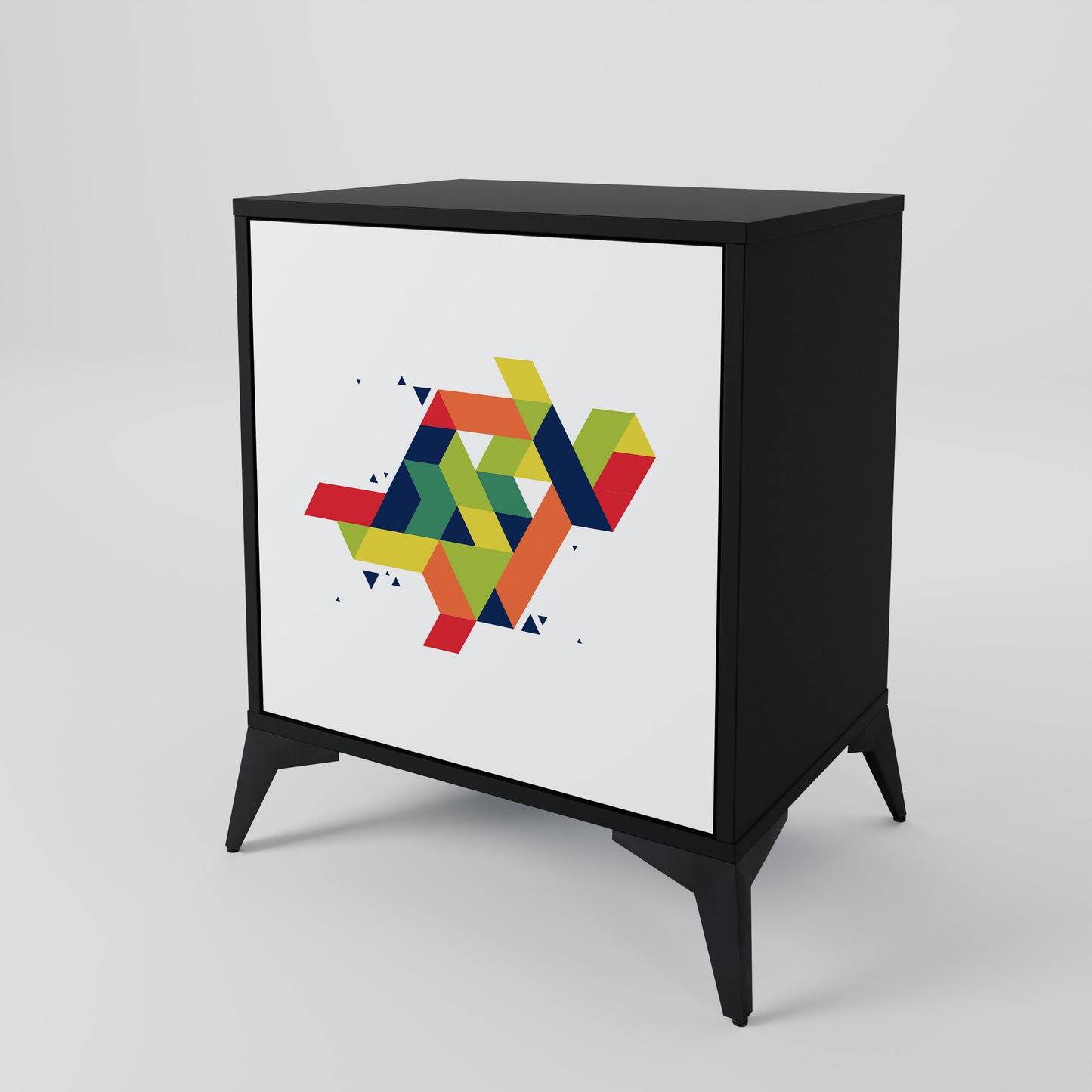 Credenza FUTURE SIGN a 1 anta con finitura nera