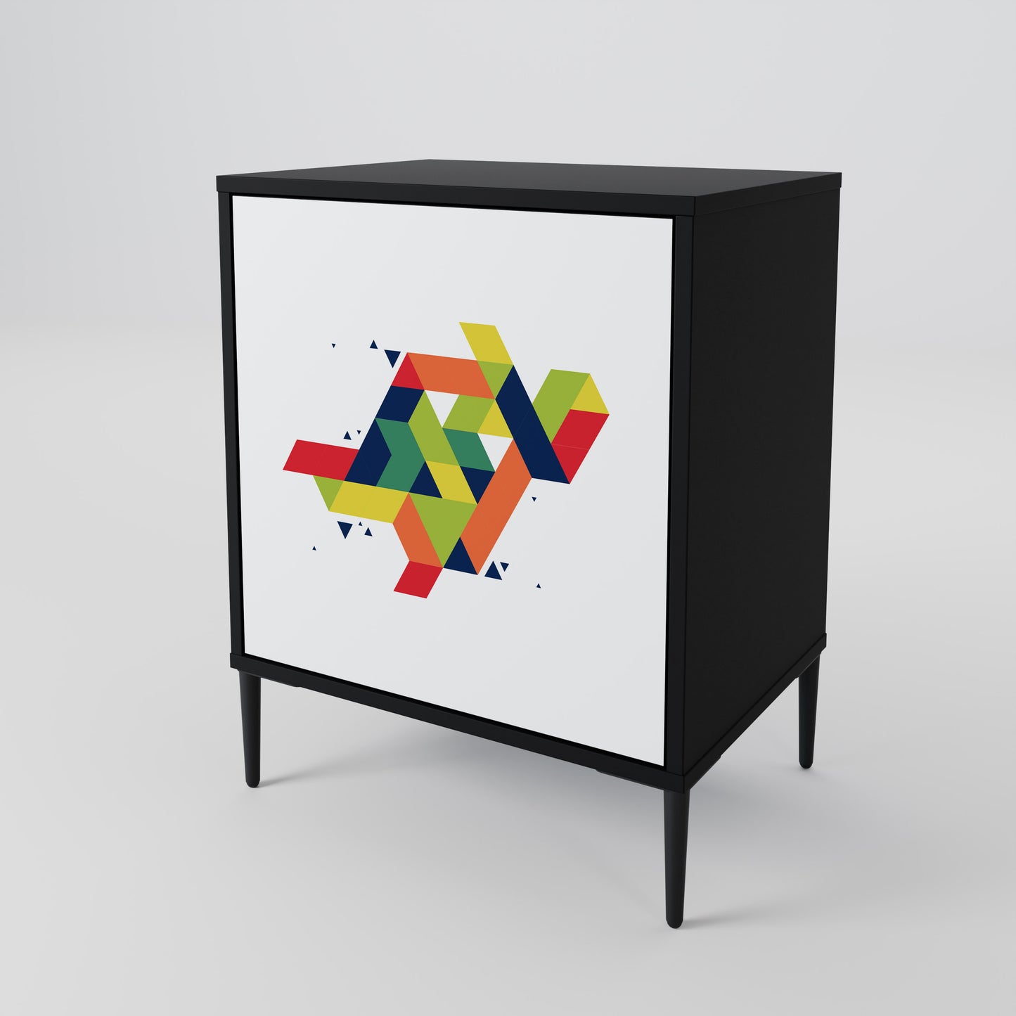 Credenza FUTURE SIGN a 1 anta con finitura nera